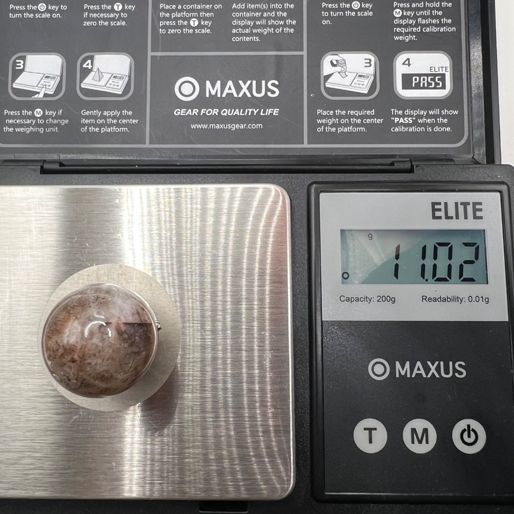 Golden Rutilated‎ Quartz Marble Sphere - Picture 13 of 13